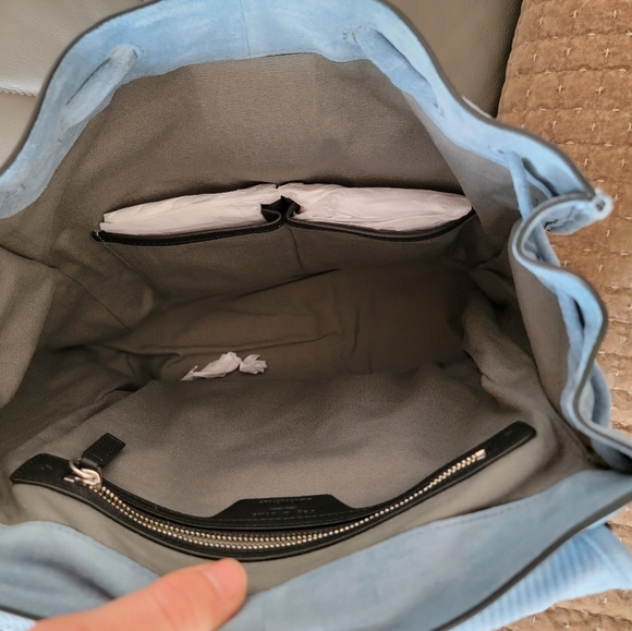 NWT Rag and Bone Indigo Suede Field Backpack - Picture 12 of 15